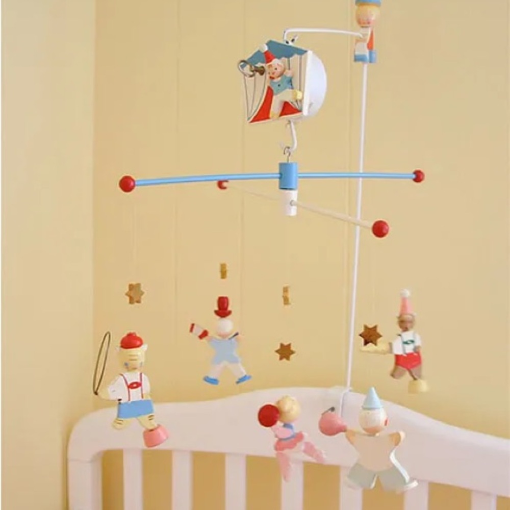 Rare! 1960s vintage nursery mobile with tag